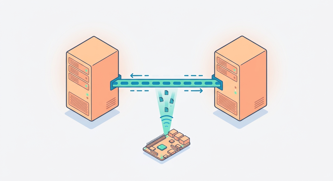 Data transfer between servers